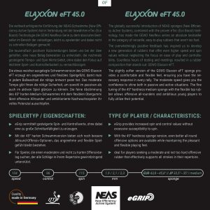 رویه راکت پینگ پنگ جوو ELAXXON EFT 45